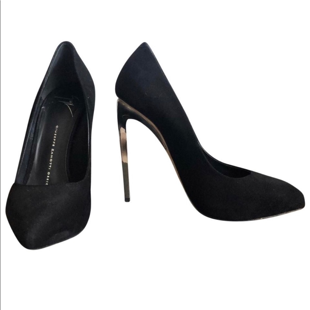 Guiseppe Zanotti Reflective High Heels.